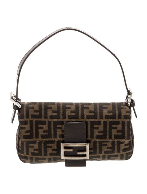 Fendi Pony Hair Baguette Bag .